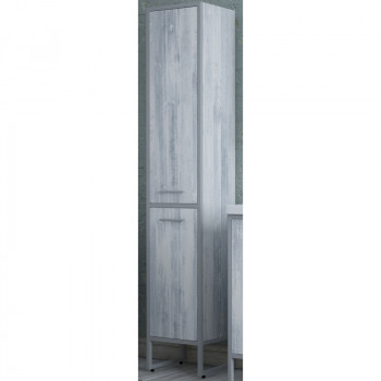 Шкаф-пенал в ванную Corozo Айрон 35 SD-00000388 серый