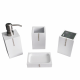 GFmark 20809 настольный набор аксессуаров для ванной комнаты, акрил белый (20809)