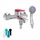 GFmark  - смеситель для ванной шаровый, с коротким изливом, со сменными разноцветными накладками, цвет хром, 5410  (5410)