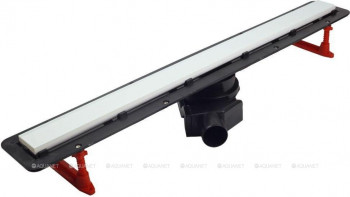 Душевой лоток Pestan Confluo Frameless Line White Glass 13701211, 450мм  Нержавеющая сталь / ABS-пластик