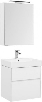 Мебель для ванной Aquanet Бруклин 60 белый напольная/подвесная (00207803)
