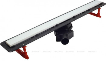 Душевой лоток Pestan Confluo Frameless Line White Glass 13701213, 650мм  Нержавеющая сталь / ABS-пластик