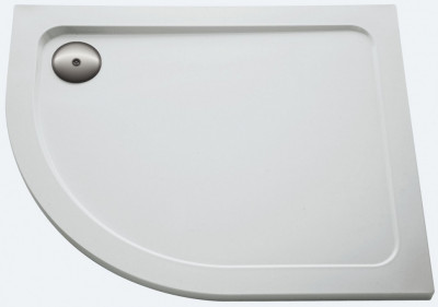 Акриловый душевой поддон, полукруглый 100x80x4 см правый белый JACOB DELAFON FLIGHT (E62463-00)