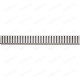 Решетка AlcaPlast Line нержавеющая сталь матовая (LINE-550M)  (LINE-550M)