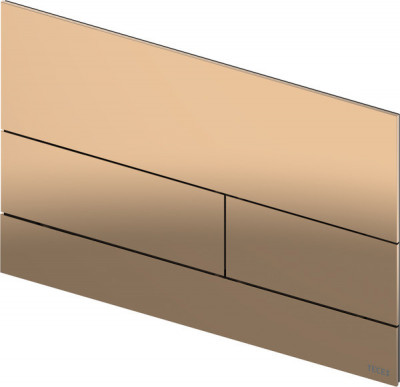 TECEsquare II Металлическая панель смыва унитаза II для системы с двойным смывом, материал металл, цвет панели/клавиш глянец, красный, позолоченный hansgrohe/AXOR (9240841)