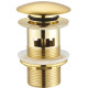 Донный клапан для раковинын Creavit SF031G click-clack золото  (SF031G)