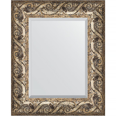 Зеркало настенное Evoform Exclusive 56х46 BY 1371 с фацетом в багетной раме Фреска 84 мм