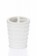 Стакан для зубной щётки Primanova белый с плетением, PALM, 8,5х8,5х11 см полимер D-15912  (D-15912)