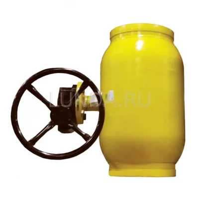 Шаровой стальной кран для газа с-ка/с-ка, c редуктором, Ду 125-700 Ру 16, Broen Ballomax (КШГ 71.102.200R)