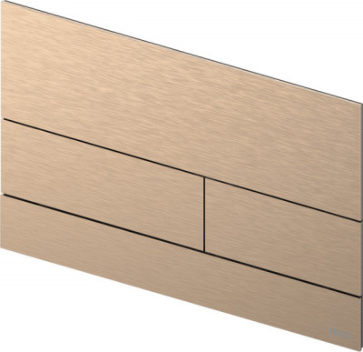 TECEsquare II Металлическая панель смыва унитаза II для системы с двойным смывом, материал металл, цвет панели/клавиш сатин, красный, позолоченный hansgrohe/AXOR (9240840)