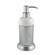 MIGLIORE Mirella 17235 дозатор жидкого мыла в настольном держателе, керамика/хром держатель высокий, хром (17235)