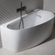 Акриловая ванна Allen Brau Priority 5 асимметричная левая, 160x78 см, белый матовый (2.31005.21A)  (2.31005.21A)