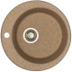 Мойка для кухни Aquaton Иверия 48 1A711032IV270 терракотовая литой мрамор круглая  (1A711032IV270)