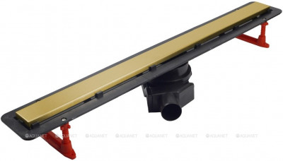 Душевой лоток Pestan Confluo Frameless Line Gold 13701221, 550мм  Нержавеющая сталь / ABS-пластик