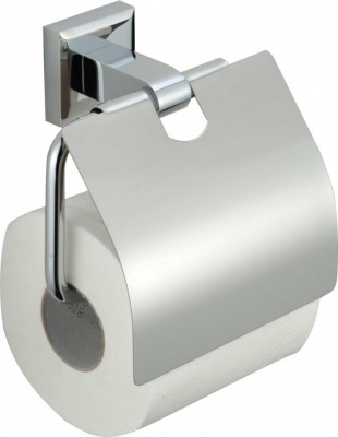 Держатель для туалетной бумаги с крышкой Savol S-009551 латунь хром