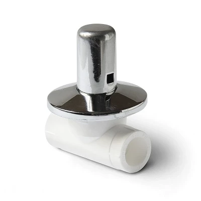 Клапан (вентиль) 25 с хромированной рукояткой белый PP-R Pro Aqua  (PA43010)