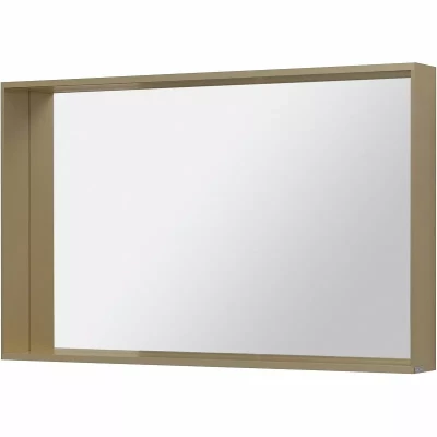 Зеркало подвесное для ванной Allen Brau Reality 120х75 с подсветкой и сенсорным выключателем, латунь браш (1.32021.03)