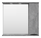 Зеркальный шкаф Misty Атлантик 80 правый серый камень 800x745 ПАтл4080050П  (П-Атл-4080-050П)