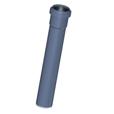 Труба канализационная DN 40, длина 250 мм, 3-х слойная, шумопоглощающая, с раструбом PKEM, синий POLOPLAST POLO-KAL NG (P2011)