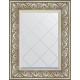 Зеркало настенное Evoform ExclusiveG 77х60 BY 4037 с гравировкой в багетной раме Барокко серебро 106 мм  (BY 4037)
