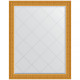 Зеркало настенное Evoform ExclusiveG 120х95 BY 4353 с гравировкой в багетной раме Сусальное золото 80 мм  (BY 4353)