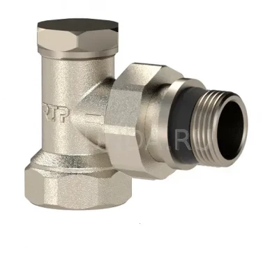 Клапан для радиатора регулировочный НР, Ду 1/2, с прокладкой, РосТурПласт (36156)