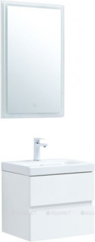 Комплект мебели для ванной Aquanet Беркли 50 белый глянец 2 ящика (00306356)