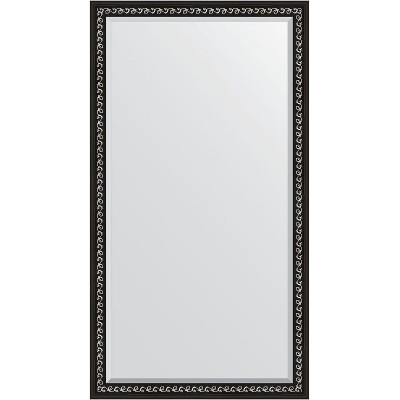 Зеркало напольное Evoform Exclusive Floor 199х100 BY 6148 с фацетом в багетной раме Черный ардеко 81 мм