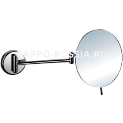 Настенное косметическое зеркало Gappo хром (G6108) 20x20 см