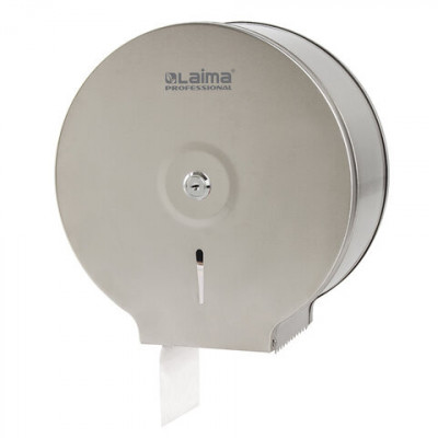 Диспенсер для туалетной бумаги LAIMA PROFESSIONAL BASIC (Система T2) малый, нержавеющая сталь, матовый, 605048
