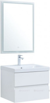 Комплект мебели для ванной Aquanet Беркли 60 белый глянец 2 ящика (00306358)