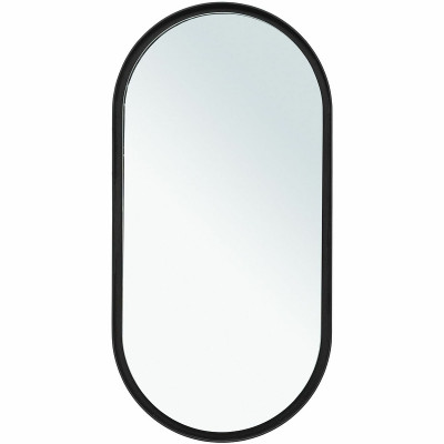 Зеркало в ванную Allen Brau Infinity 50 1.21016.BL с подсветкой черное с сенсорным выключателем округлое