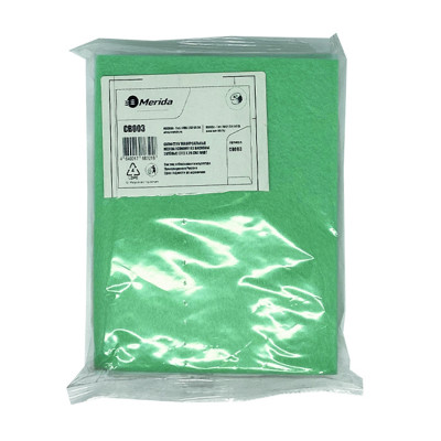 Салфетки универсальные MERIDA ECONOMY из вискозы, зеленые (37,5 х 28 см) 10 шт СВ003