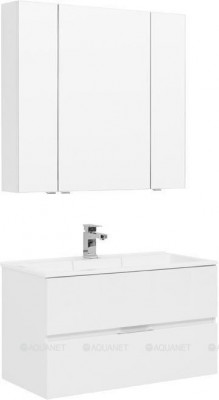Комплект мебели для ванной Aquanet Алвита 90 белый (00237349)