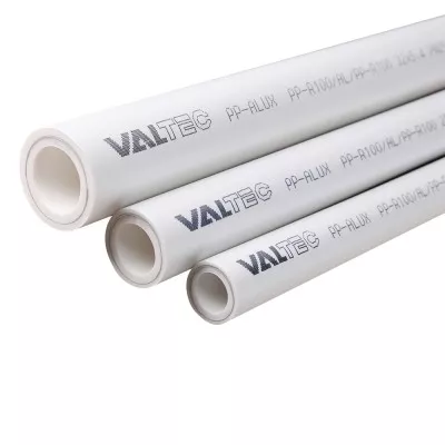 Труба 75х12,5 мм полипропиленовая армированная алюминием PN 25, PP-ALUX (белый) VALTEC (VTp.700.AL25.75)