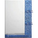 Зеркало в ванную Frap 50 F657 синее прямоугольное  (F657)