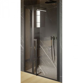 Душевая дверь Riho Lucid GD104 130 G005006121 (GD113B000) пр-ль черный стекло прозрачное