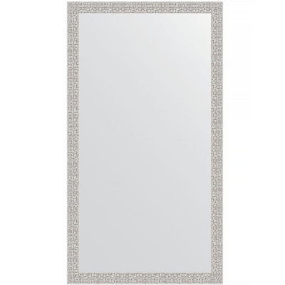 Зеркало настенное Evoform Definite 111х61 BY 3196 в багетной раме Мозаика хром 46 мм