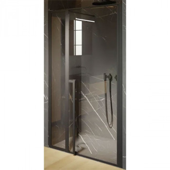 Душевая дверь Riho Lucid GD104 120х10 G005005121 (GD112B000) пр-ль черный стекло прозрачное
