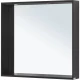 Зеркало подвесное для ванной Allen Brau Reality 80х75 с подсветкой и сенсорным выключателем, черный браш (1.32018.BB)  (1.32018.BB)