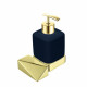 Дозатор для жидкого мыла Boheme New Venturo 10317-G-B подвесной, золото / черный  (10317-G-B)