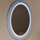 Зеркало для ванной Abber Stein 60 AS6601Blau с подсветкой Голубое с многофункциональной панелью  (AS6601Blau)