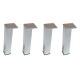 Aquanet Латина/Тиволи 00180180 комплект ножек 15 см (4шт), хром Aquanet Латина/Тиволи 180180 комплект ножек 15 см (4шт), хром (00180180)