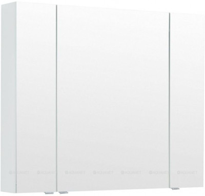 Зеркальный шкаф в ванную Aquanet Алвита New 100 Белый матовый (00277542)