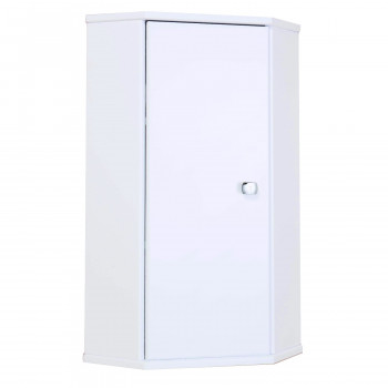 Шкаф в ванную Onika Модерн 34 подвесной, белый, угловой, универсальный (303401)