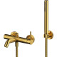 Смеситель для ванны Whitecross Y brushed gold Y1231GLB золото с душевым гарнитуром  (Y1231GLB)