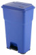 Vileda Гера контейнер пластиковый с педалью и крышкой 85 л 49х39х79 см Синий (137759)