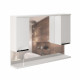 Зеркальный шкаф в ванну навесной с подсветкой MIXLINE Этьен-100 (540871)  (540871)
