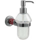 Дозатор жидкого мыла Boheme Murano 10912-R-CR хром рубиновый настенный  (10912-R-CR)