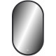 Зеркало в ванную Reflection Arabica 450х800 RF5020AR с подсветкой черное с сенсорным выключателем и диммером округлое  (RF5020AR)